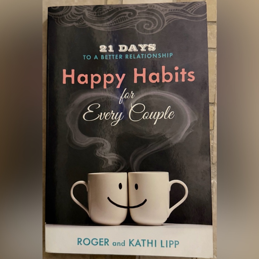 Happy Habits for Every Couple - Inspirational Home Accent Book (Pink & Black)